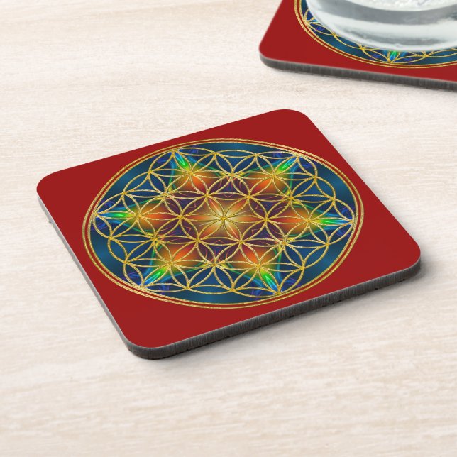 Porta-copo FLOR DA VIDA - Flor frontal 1 (Left Side)