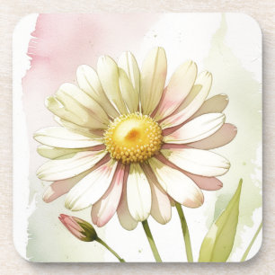 Porta-copo Flor de Aquarela Margarida Moderna Profissional