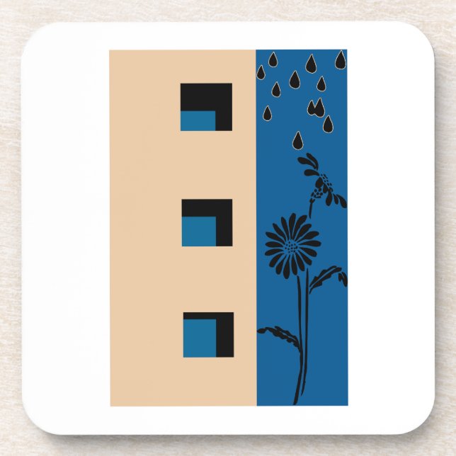 Porta-copo Flor de Construção (Frente)