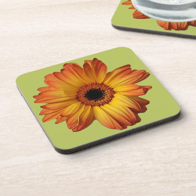 Porta-copo Flor de gerbera-laranja-ensolarada (Left Side)