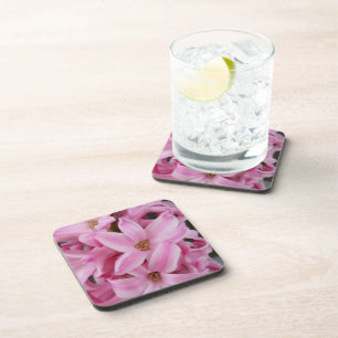 Porta-copo flor de hyacinte rosa