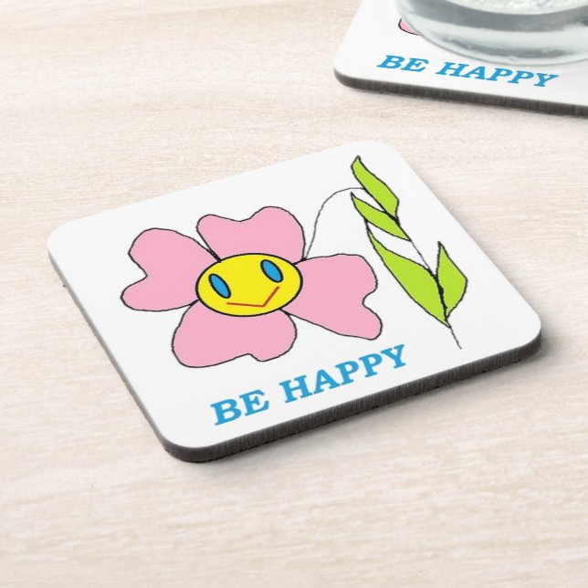 PORTA-COPO FLOR "ESTEJA FELIZ" (Left Side)