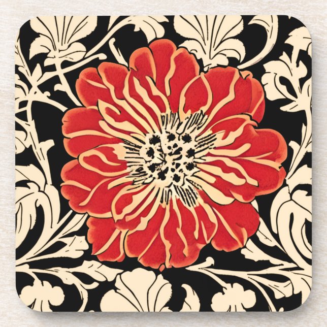 Porta-copo Flor Grande Azul Camellia (Frente)