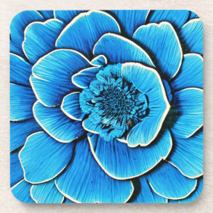 Porta-copo Flor Grande Azul Camellia