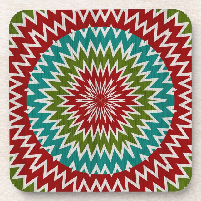 Porta-copo Flor mandálaica hipnótica (Frente)