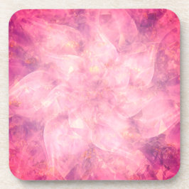 Porta-copo Flor rosa Mandala