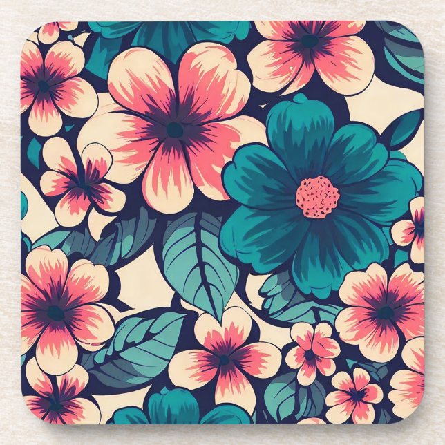 Porta-copo Flor tropical (Frente)