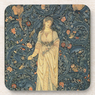 Porta-copo Flora antiga de William Morris
