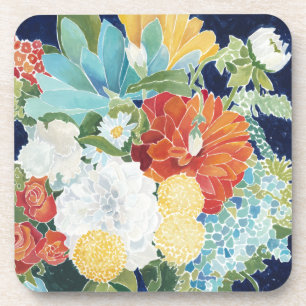 Porta-copo Florais de meia-noite III