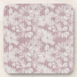 Porta-copo Floral Daisy Velvety Rosa Poeirento