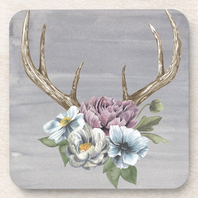 Porta-copo Floral Deer Antlers (Frente)