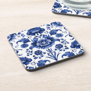 Porta-copo Floral Delft Blue