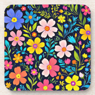 Porta-copo Floral Digital Painting Flowers Pattern-38875