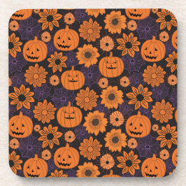 Porta-copo Floral Halloween