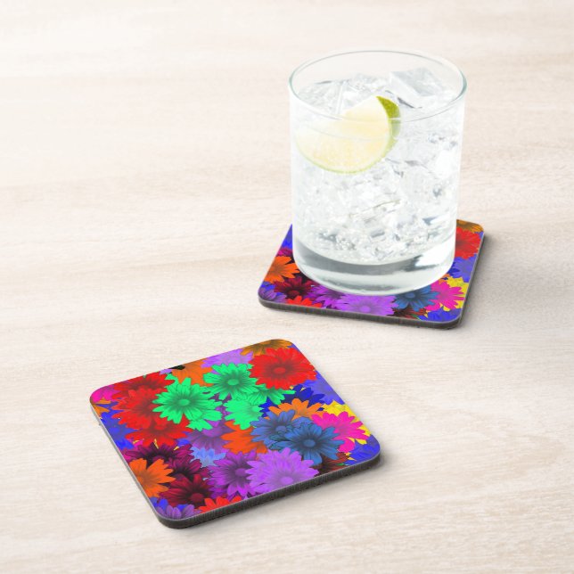 Porta-copo Floral multicolorido (Lado Direito)