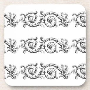 Porta-copo floreio ornamental divisor