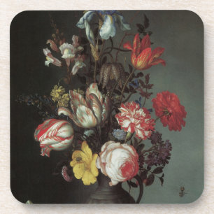Porta-copo Flores Barrocas Vintage por Balthasar van der Ast