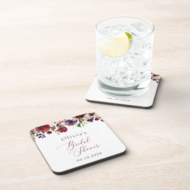 Porta-copo Flores Borgonhetas, Flores Rosa, Chá de panela Boh (Lado Direito)