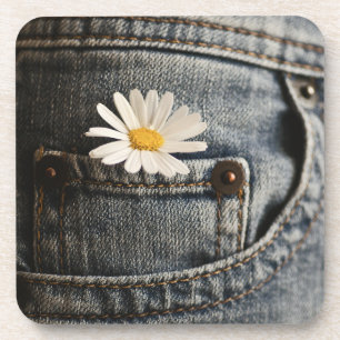 Porta-copo Flores   Daisy in Jeans Pocket
