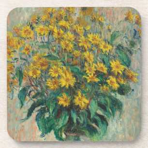 Porta-copo Flores de Alcachofra de Jerusalém por Claude Monet