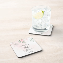 Porta-copo Flores de Blush, Flores Rosa, Boho, Chá de fraldas