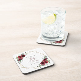 Porta-copo Flores de Borgonha, Flores Vermelhas, Chá de frald