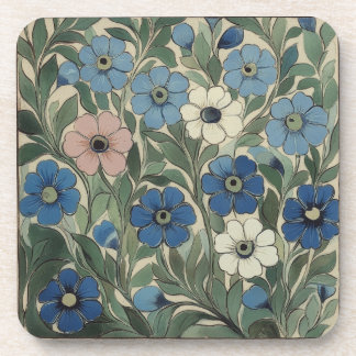 Porta-copo Flores de William De Morgan