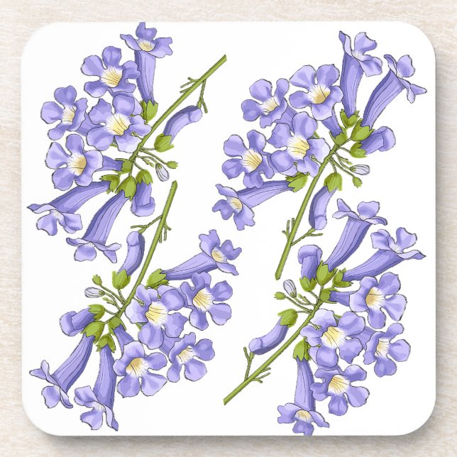 Porta-copo Flores do Brasil jacaranda (Frente)