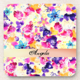 Porta-copo Flores do Prado das Florestas