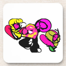 Porta-copo Flores e alegria rosadas