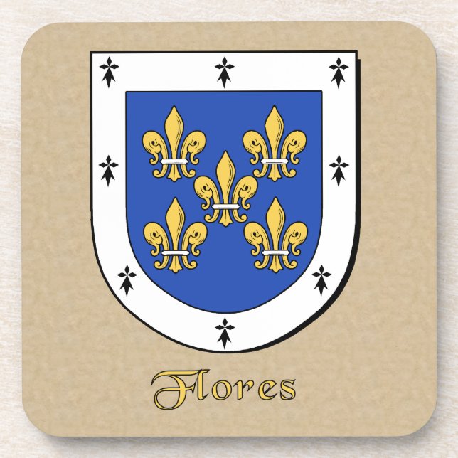 Porta-copo Flores Family Shield (Frente)