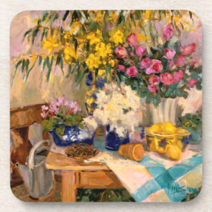 Porta-copo Flores frescas II