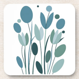 Porta-copo Flores geométricas