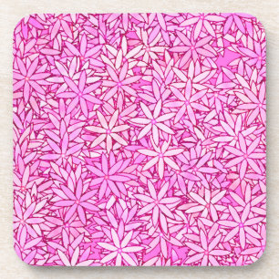 Porta-copo Flores rosa e orquídeas, fundo de orquídeas