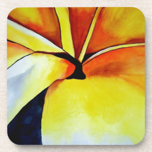 Porta-copo Flores tropicais de Frangipani, abstrato