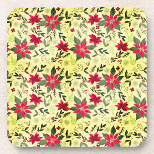 Porta-copo Flores Vermelhas Natal Padrão-11600