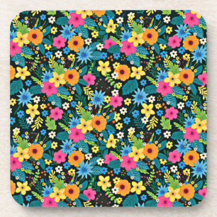 Porta-copo Flores Vibrantes Ditsy Padrão Floral-43785