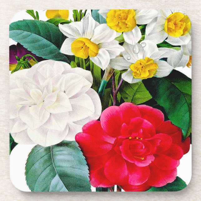 Porta-copo Flores Vintage (Frente)