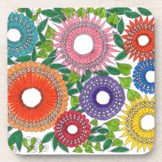 Porta-copo flores warli