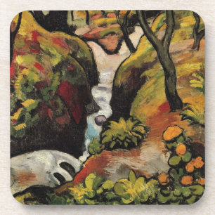 Porta-copo Floresta Brook por August Macke Expressionismo Vin