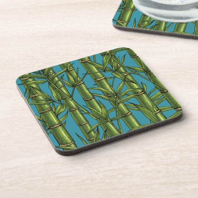 Porta-copo Floresta de bambu em azul (Left Side)