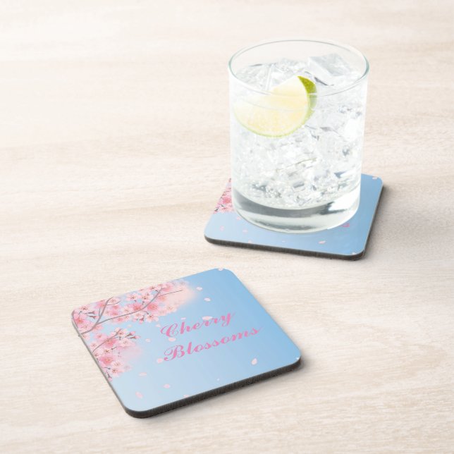 Porta-copo Florestas de cereja rosa doce (Lado Direito)