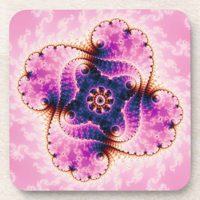 Porta-copo Florivet - Arte Fractal (Frente)