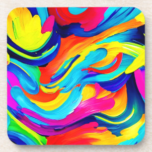 Porta-copo Fluxo de cor de Abstrato vibrante