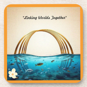 Porta-copo "Fluxo de Sopro do Rio"