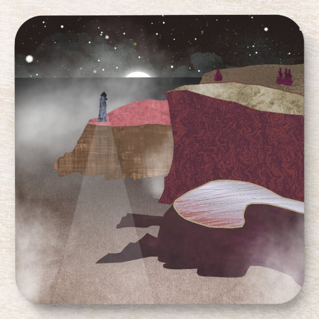 Porta-copo Foggy Lighthouse (Frente)