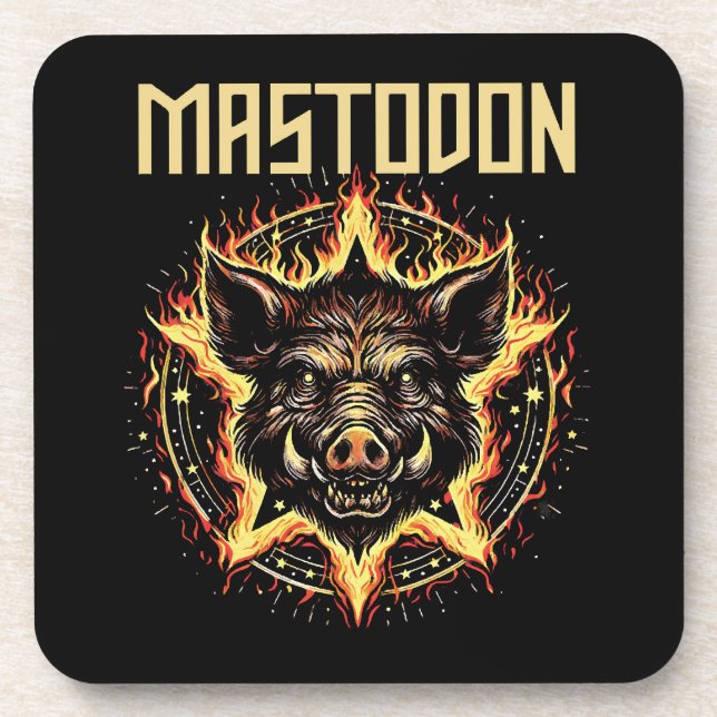 Porta-copo Fogo do Javali Mastodonte (Frente)