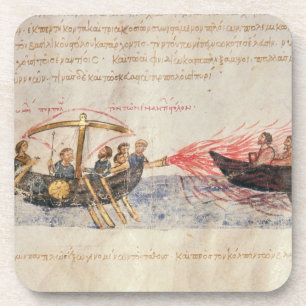 Porta-copo Fogo grego (velino)