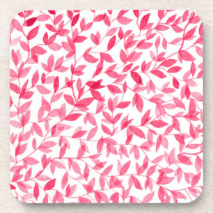 Porta-copo Folha de água vermelha design