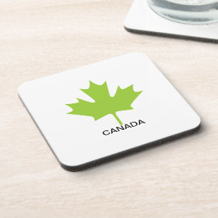 Porta-copo Folha de Bordo Verde Canadá